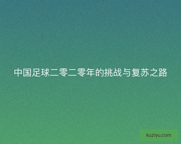 中国足球二零二零年的挑战与复苏之路